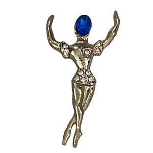 Vintage Midcentury ballerina brooch.